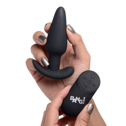 XR Brands BANG! 21X Vibrating Silicone Butt Plug with Remote Control Black10