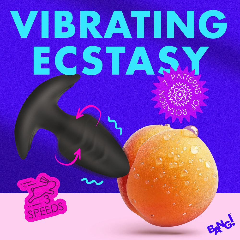 XR Brands BANG! Rotating & Vibrating Silicone Butt Plug with Remote14