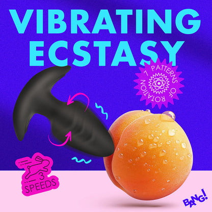 XR Brands BANG! Rotating & Vibrating Silicone Butt Plug with Remote14