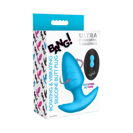 XR Brands BANG! Rotating & Vibrating Silicone Butt Plug with Remote1