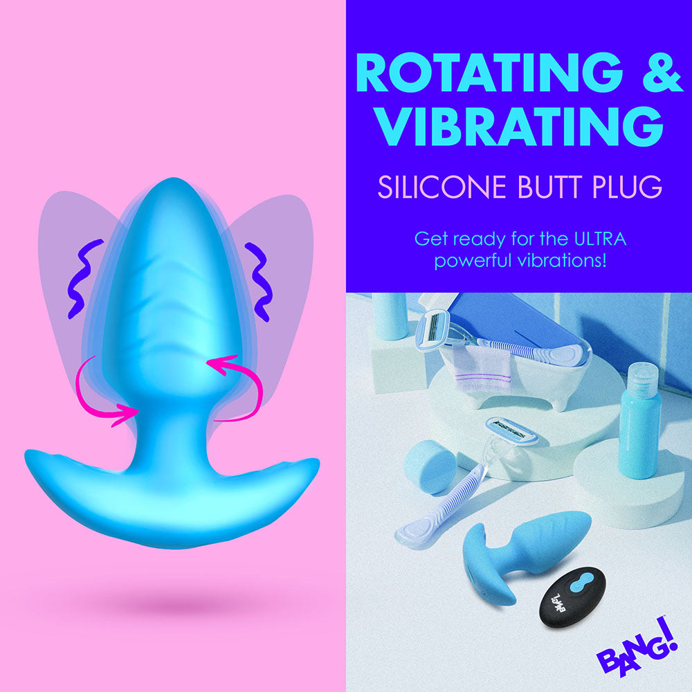 XR Brands BANG! Rotating & Vibrating Silicone Butt Plug with Remote25