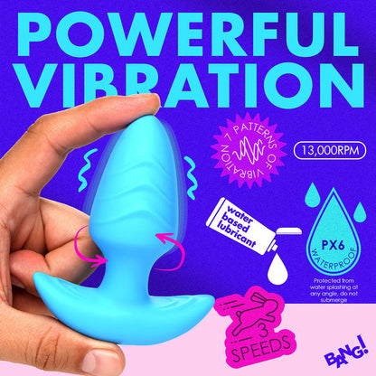 XR Brands BANG! Rotating & Vibrating Silicone Butt Plug with Remote26