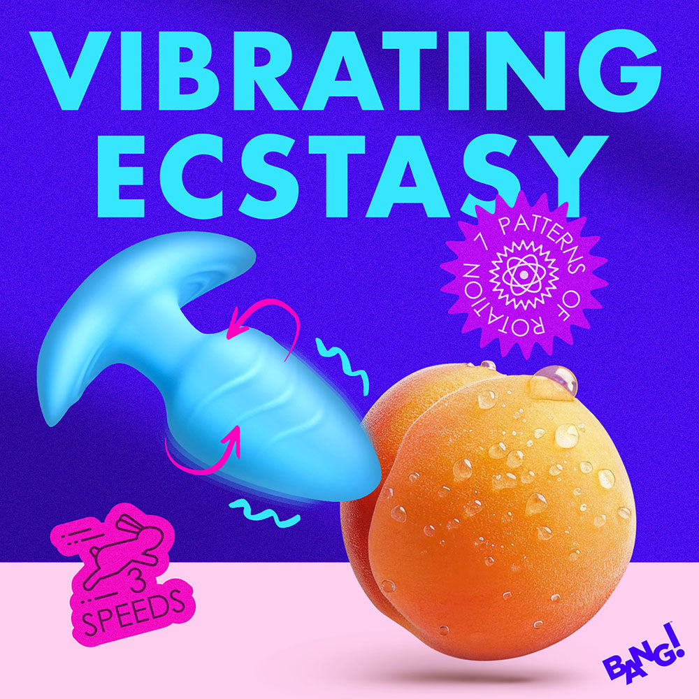 XR Brands BANG! Rotating & Vibrating Silicone Butt Plug with Remote28