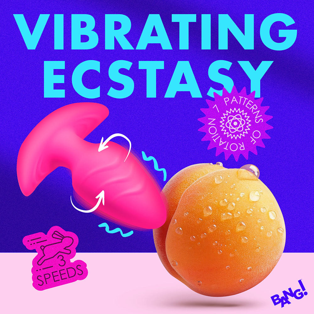XR Brands BANG! Rotating & Vibrating Silicone Butt Plug with Remote42