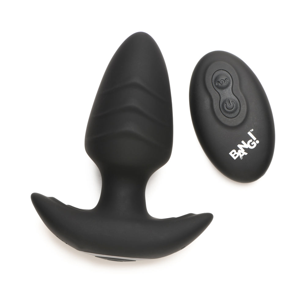 XR Brands BANG! Rotating & Vibrating Silicone Butt Plug with Remote4