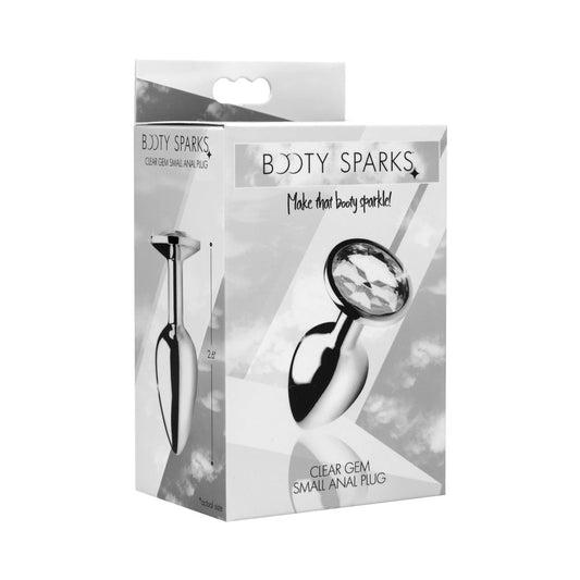 XR Brands Booty Sparks Clear Gem Anal Plug 