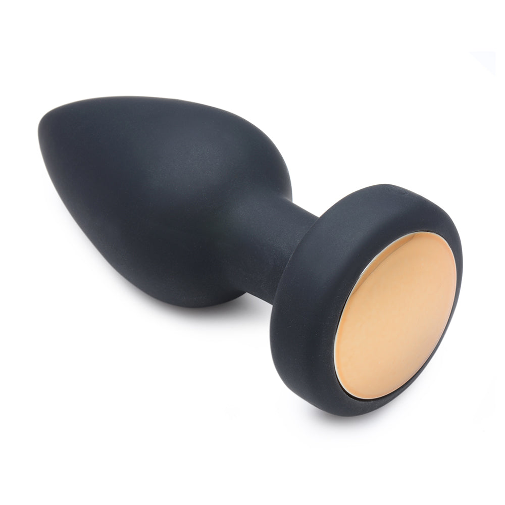 XR Brands Booty Sparks Rechargeable Light Up Vibrating Anal Plug with Remote Control M2