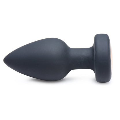XR Brands Booty Sparks Rechargeable Light Up Vibrating Anal Plug with Remote Control M5