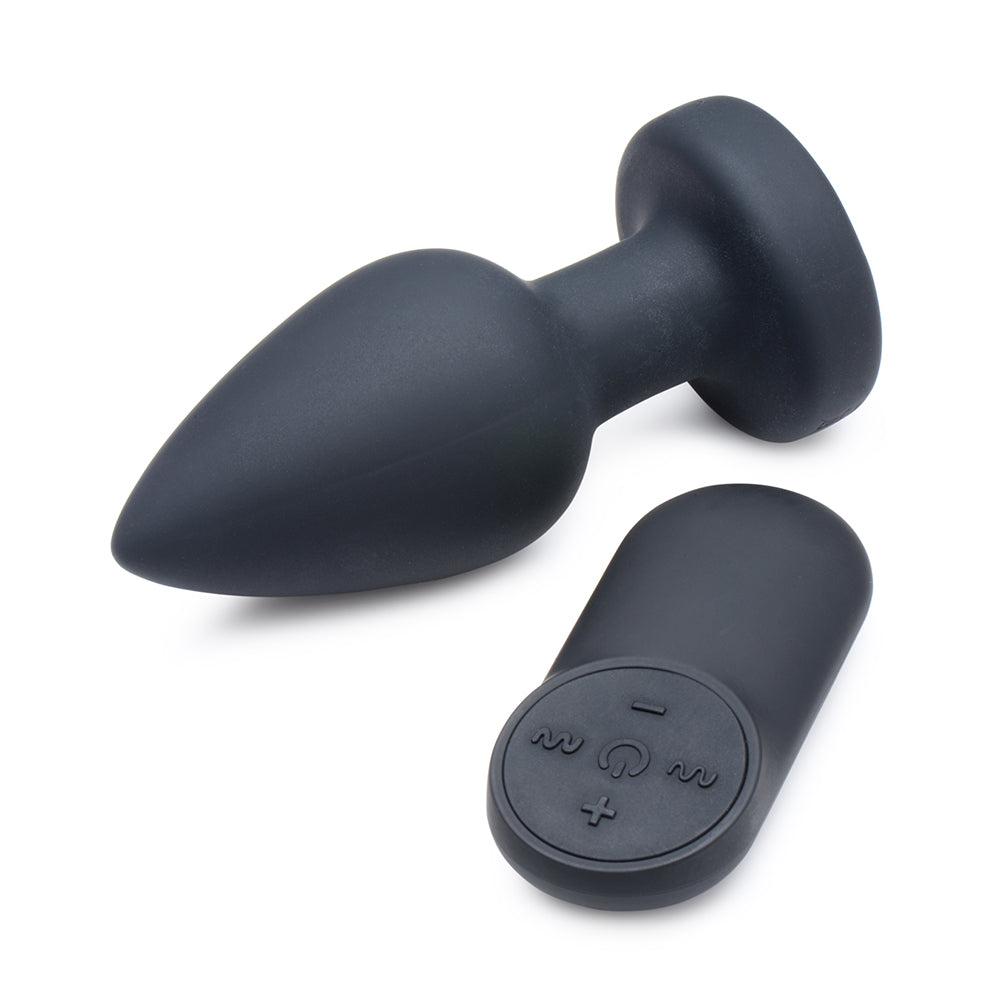 XR Brands Booty Sparks Rechargeable Light Up Vibrating Anal Plug with Remote Control M6