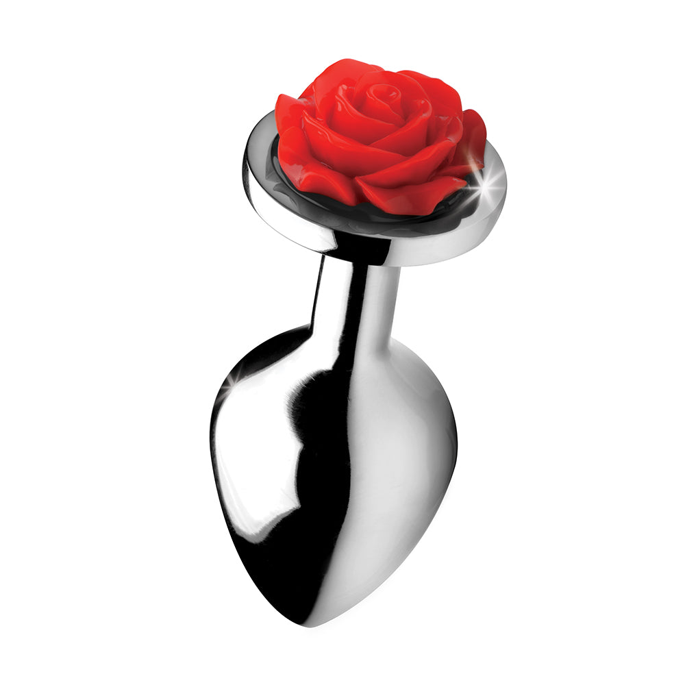XR Brands Booty Sparks Red Rose Anal Plug M2