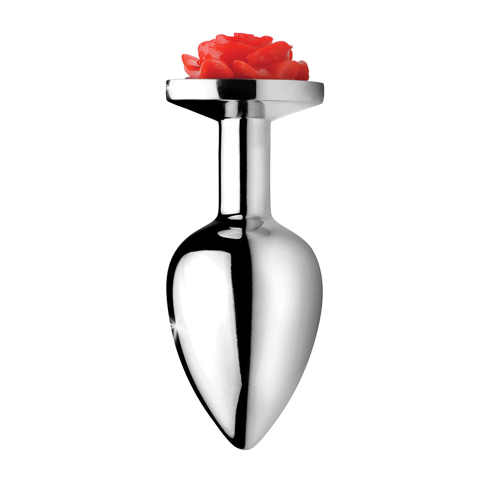 XR Brands Booty Sparks Red Rose Anal Plug M3