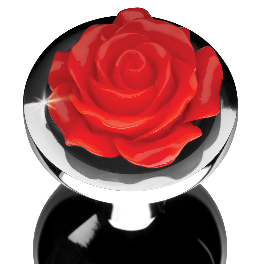 XR Brands Booty Sparks Red Rose Anal Plug M5