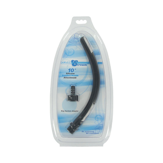 XR Brands CleanStream Comfort Nozzle Silicone Tip Black 