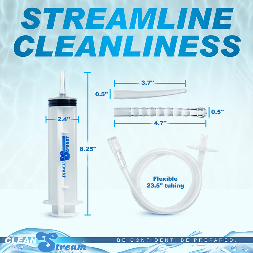 XR Brands CleanStream Enema Syringe with Attachments16