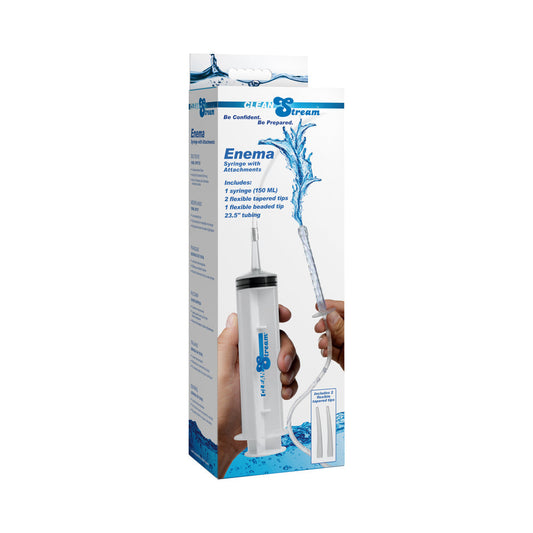 XR Brands CleanStream Enema Syringe with Attachments 