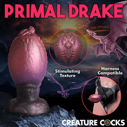 XR Brands Creature Cocks Dragon Hatch Silicone Egg XL12