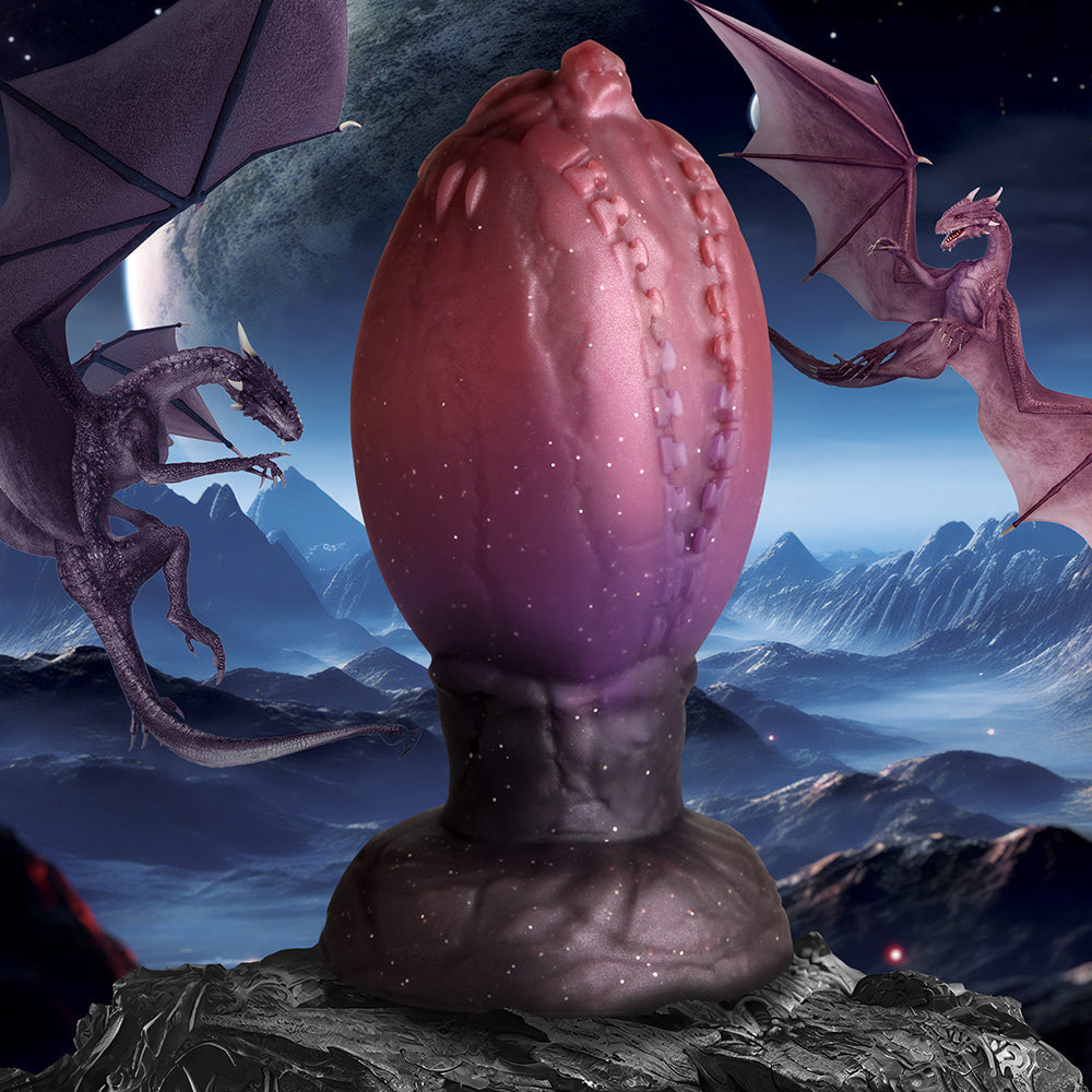 XR Brands Creature Cocks Dragon Hatch Silicone Egg XL6