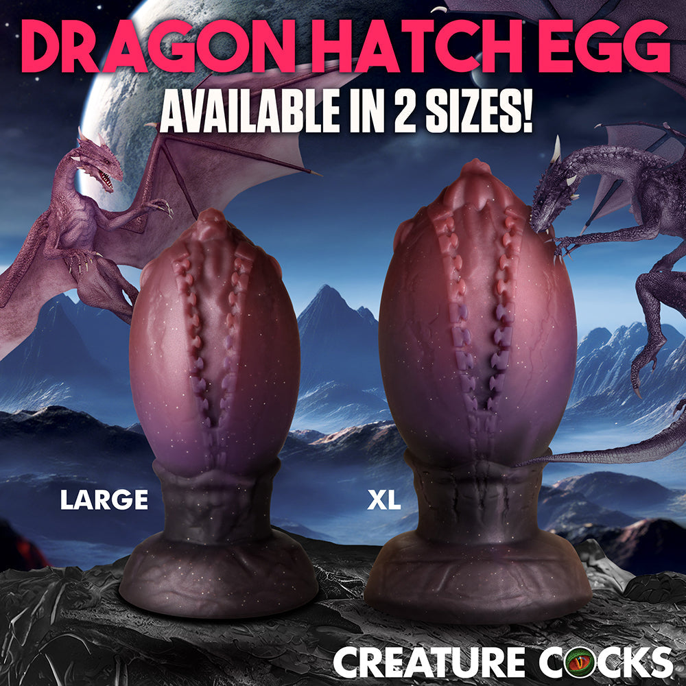 XR Brands Creature Cocks Dragon Hatch Silicone Egg XL7