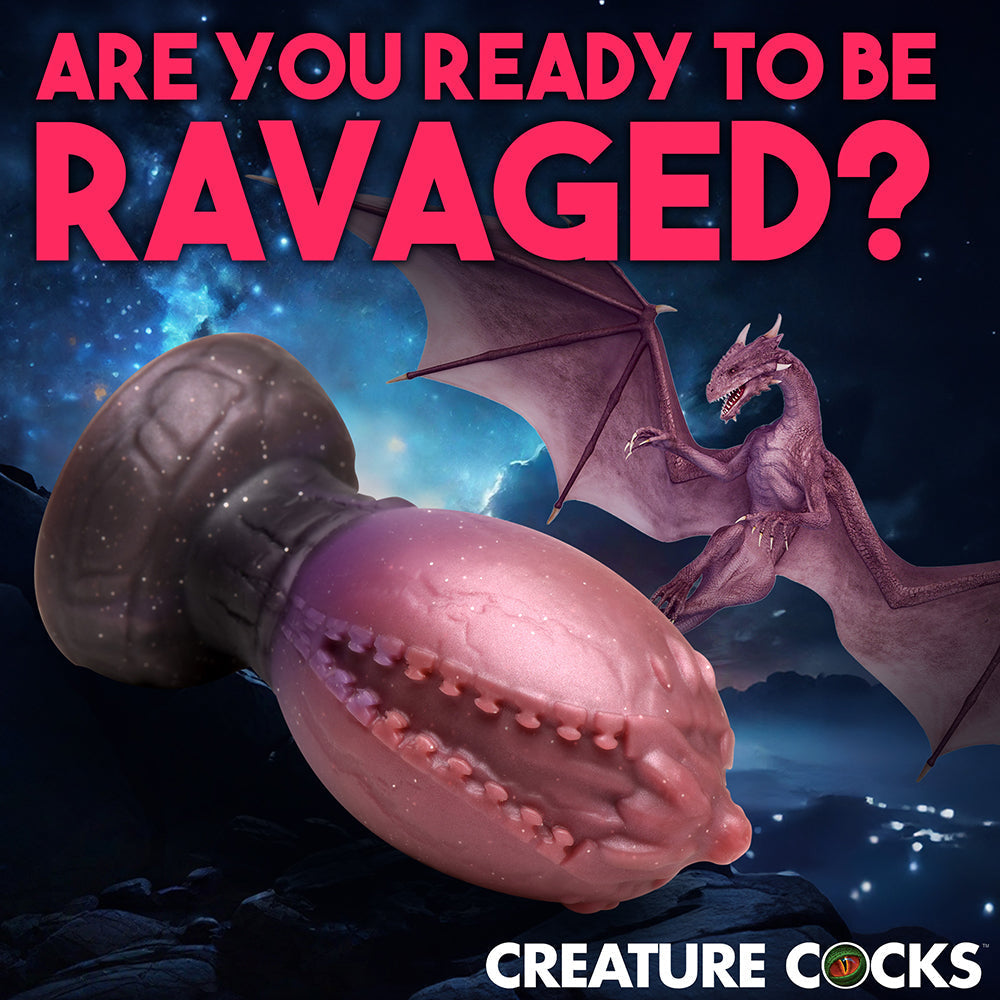 XR Brands Creature Cocks Dragon Hatch Silicone Egg XL9