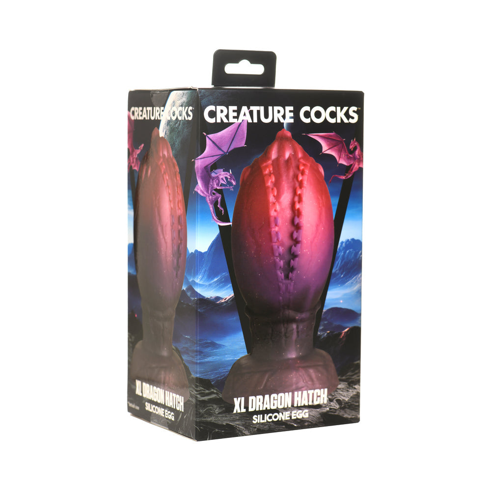XR Brands Creature Cocks Dragon Hatch Silicone Egg XL 
