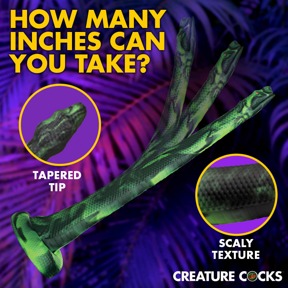 XR Brands Creature Cocks Spitting Serpent Silicone Enema Snake12