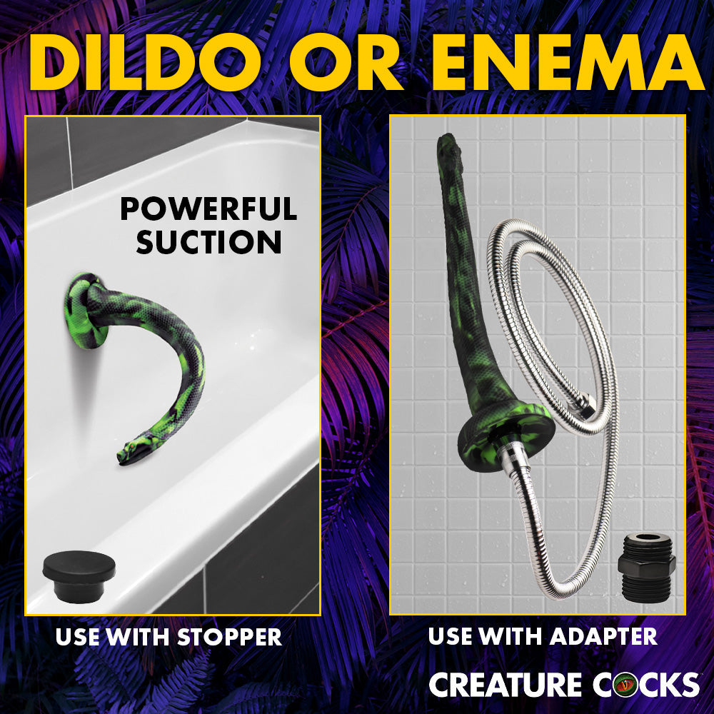 XR Brands Creature Cocks Spitting Serpent Silicone Enema Snake13