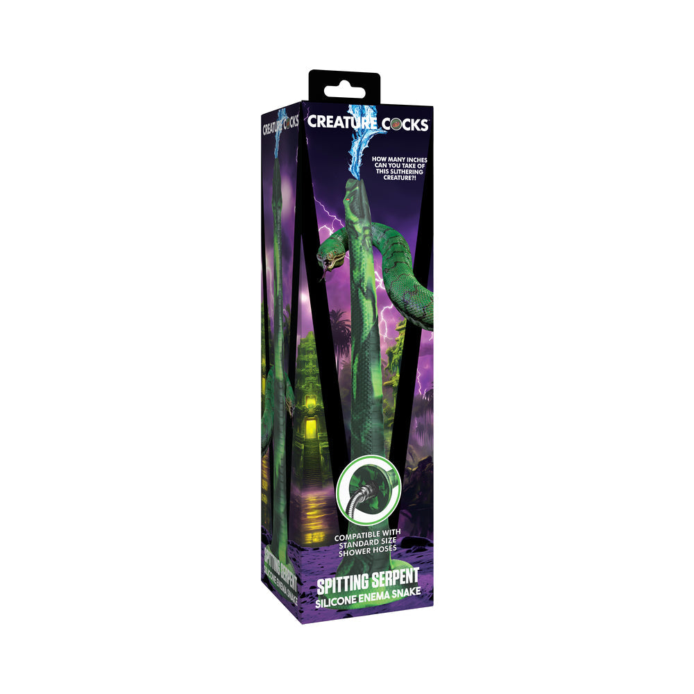 XR Brands Creature Cocks Spitting Serpent Silicone Enema Snake 