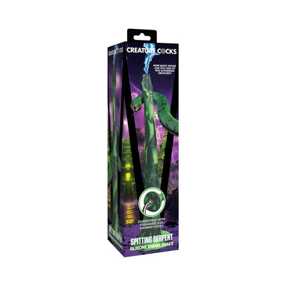 XR Brands Creature Cocks Spitting Serpent Silicone Enema Snake 