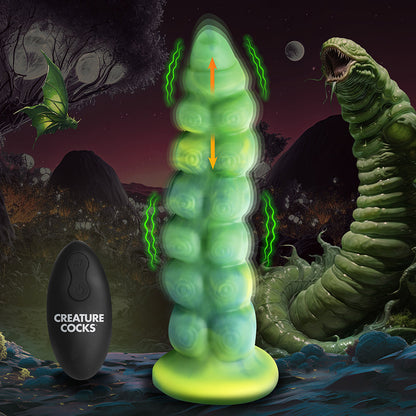 XR Brands Creature Cocks Squirmer Thrusting & Vibrating Silicone Dildo12