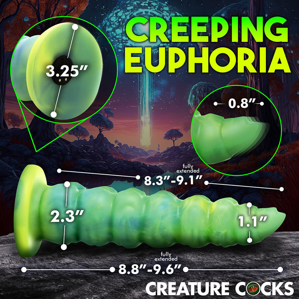 XR Brands Creature Cocks Squirmer Thrusting & Vibrating Silicone Dildo15