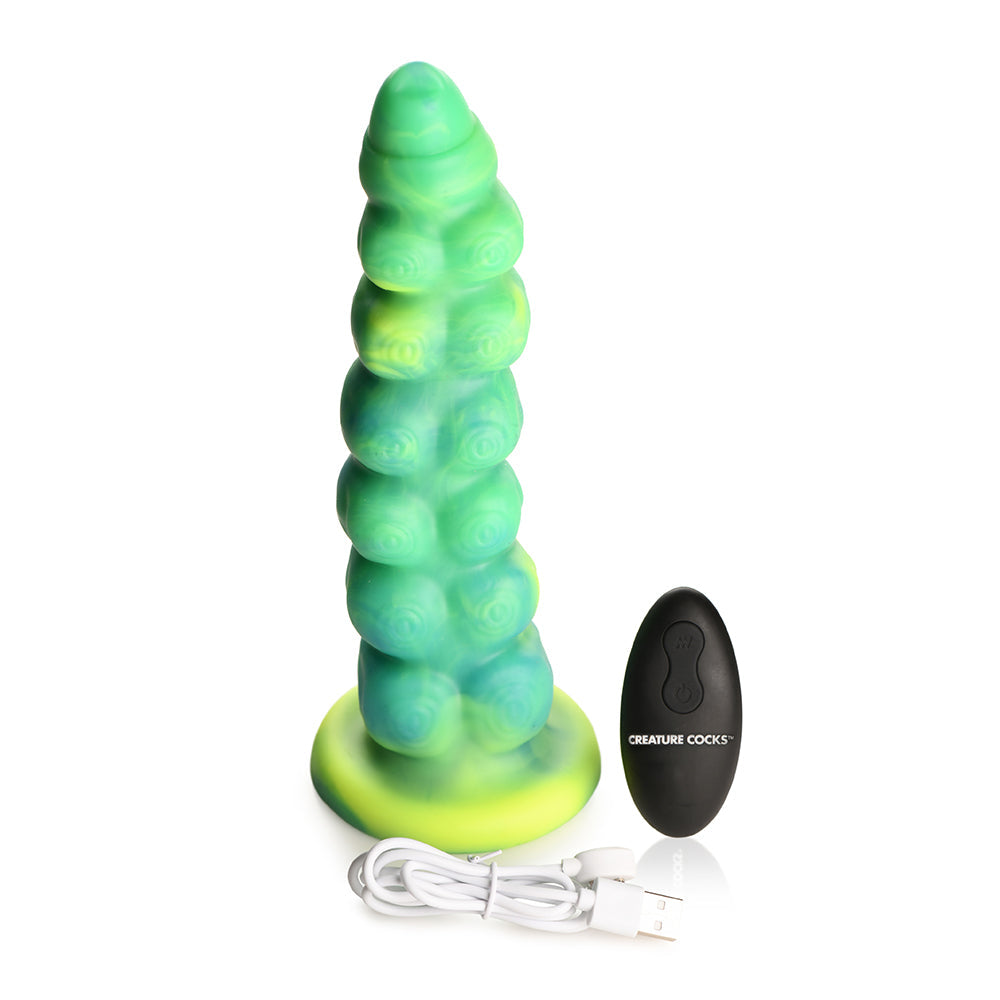 XR Brands Creature Cocks Squirmer Thrusting & Vibrating Silicone Dildo9