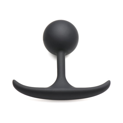 XR Brands Heavy Hitters Comfort Plugs Premium Silicone 3.3 in. Weighted Round Plug1