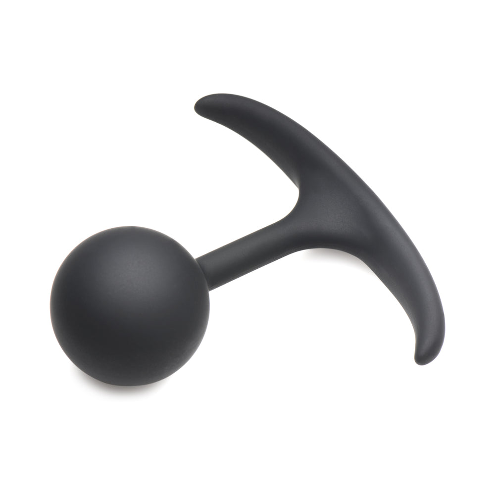XR Brands Heavy Hitters Comfort Plugs Premium Silicone 3.3 in. Weighted Round Plug3