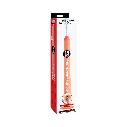 XR Brands Hosed 15 in. Thick Silicone Enema Hose 