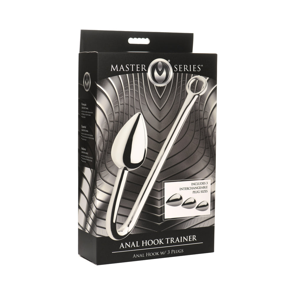 XR Brands Master Series Anal Hook Trainer Anal Hook with 3 Plugs 