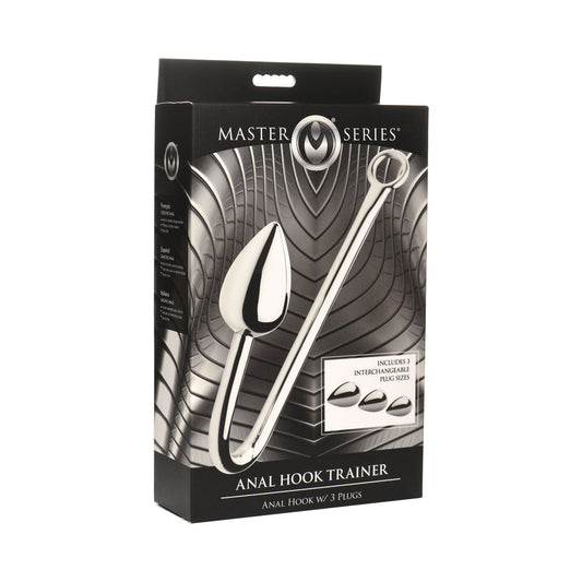 XR Brands Master Series Anal Hook Trainer Anal Hook with 3 Plugs 