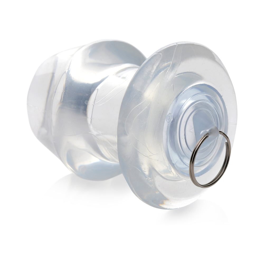 XR Brands Master Series Ass Bung Clear Hollow Anal Dilator 3 in. 3