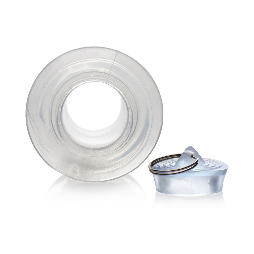 XR Brands Master Series Ass Bung Clear Hollow Anal Dilator 3 in. 4