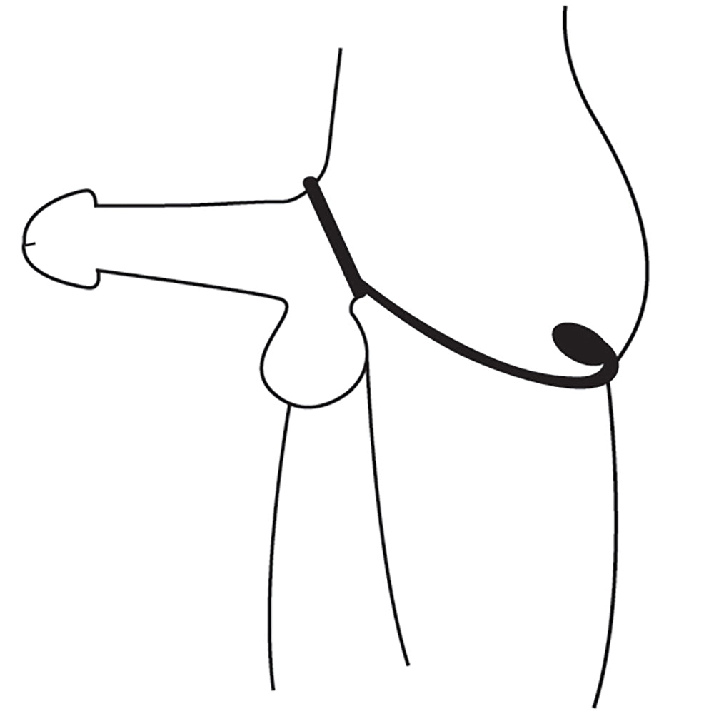 XR Brands Master Series Explorer Silicone Cock Ring and Prostate Plug Black 3