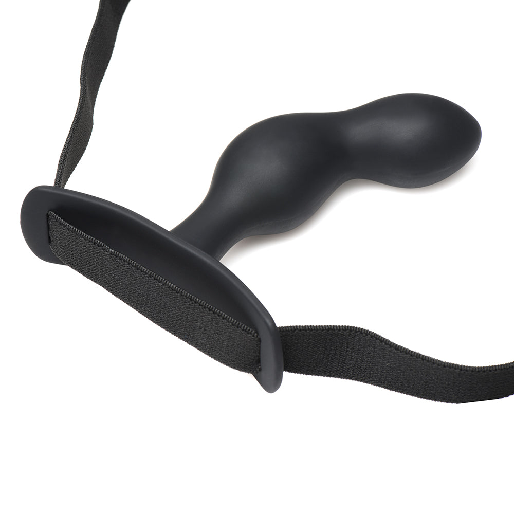 XR Brands Master Series P-Spot Plugger Trainer 3-Piece Silicone Set with Harness 5