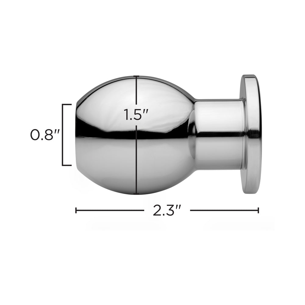 XR Brands Master Series Small Abyss Steel Hollow Anal Plug 8