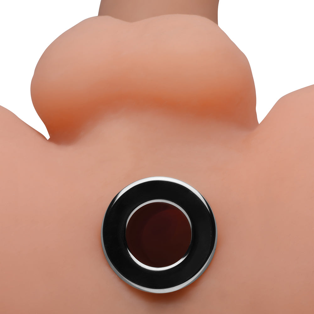 XR Brands Master Series Small Abyss Steel Hollow Anal Plug 9