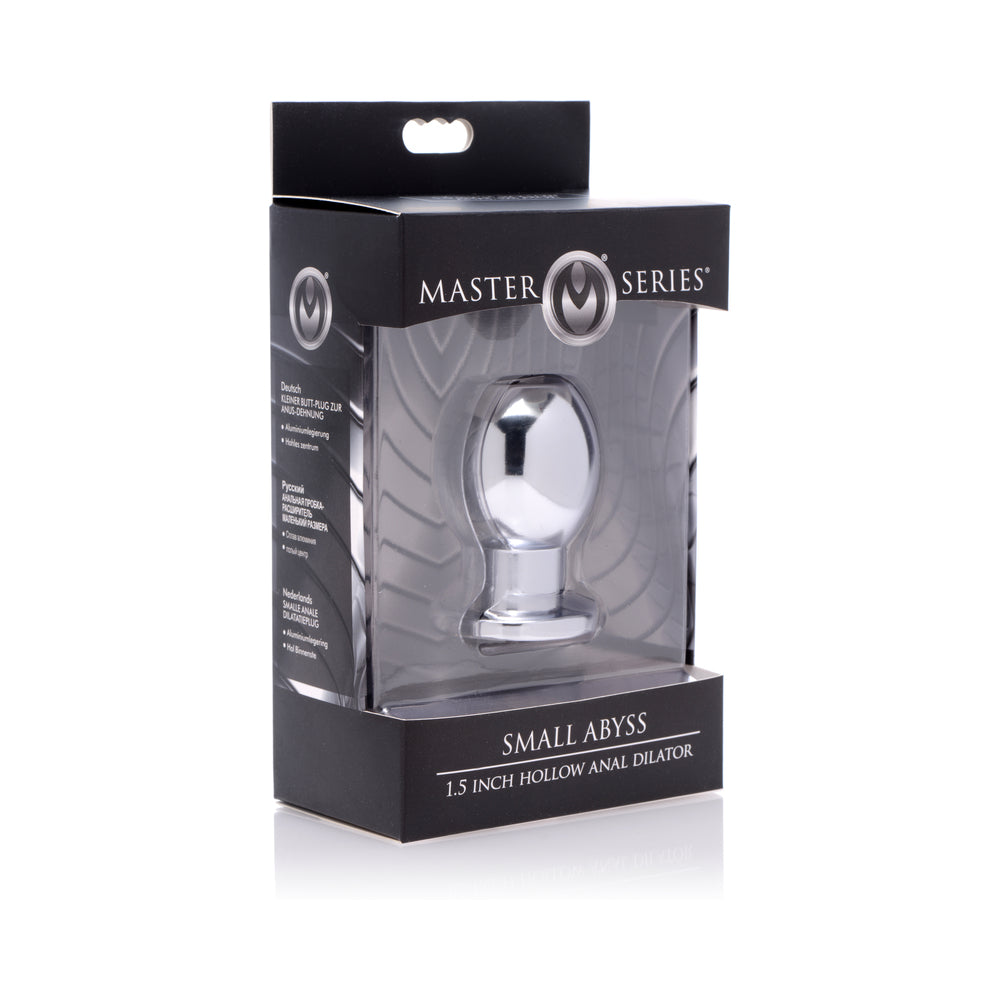 XR Brands Master Series Small Abyss Steel Hollow Anal Plug 