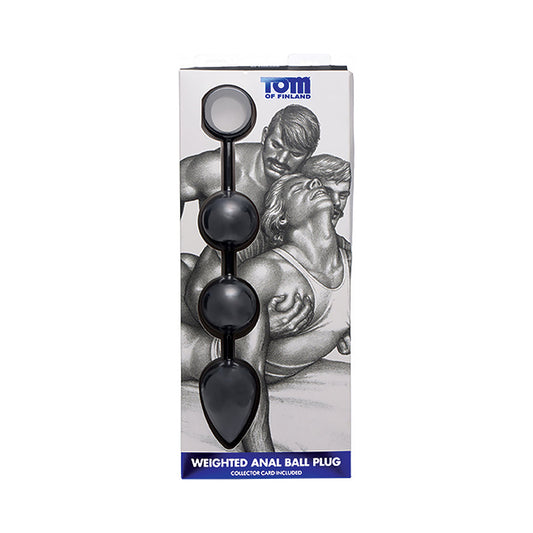 XR Brands Tom of Finland Large Silicone Weighted Anal Ball Plug 