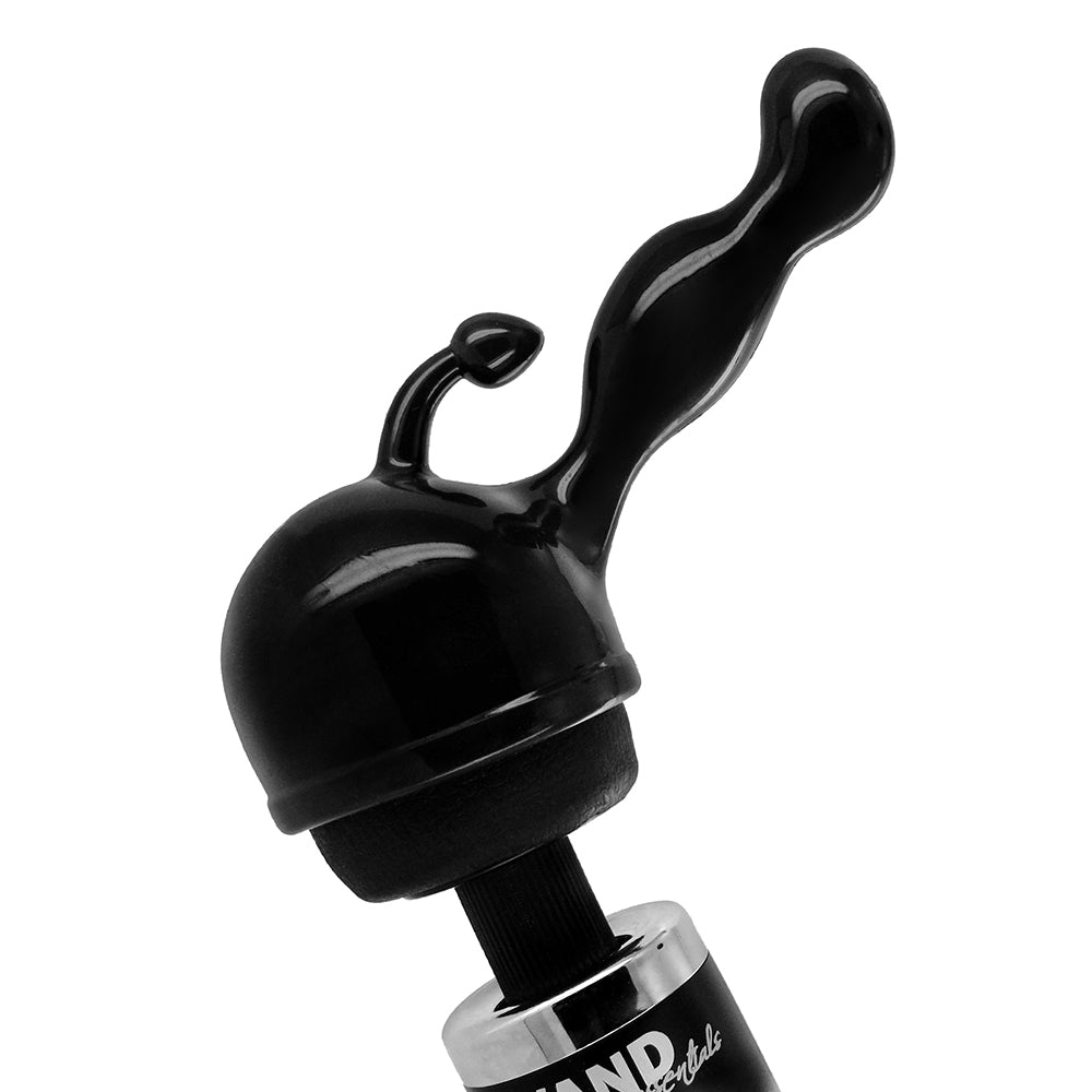 XR Brands Wand Essentials P-Spot Wand Attachment Black 2