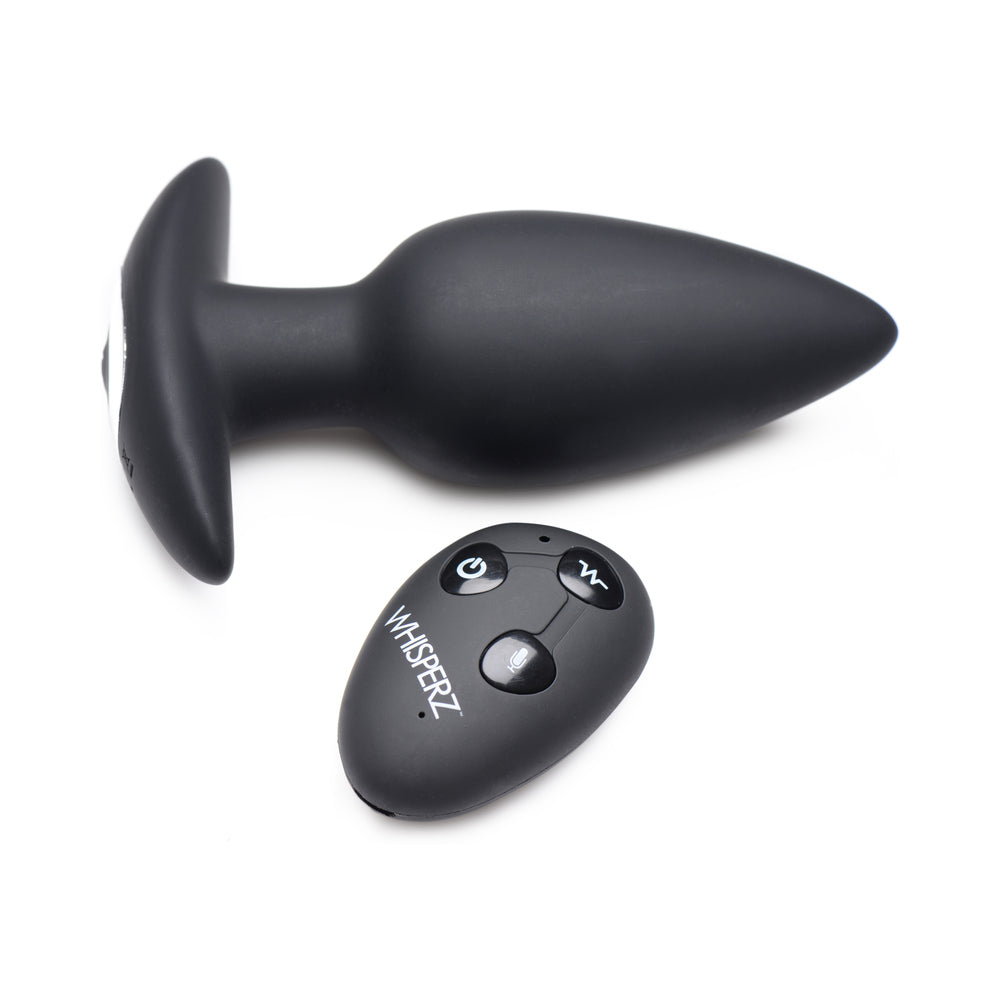XR Brands Whisperz Voice Activated 10X Vibrating Butt Plug with Remote 6
