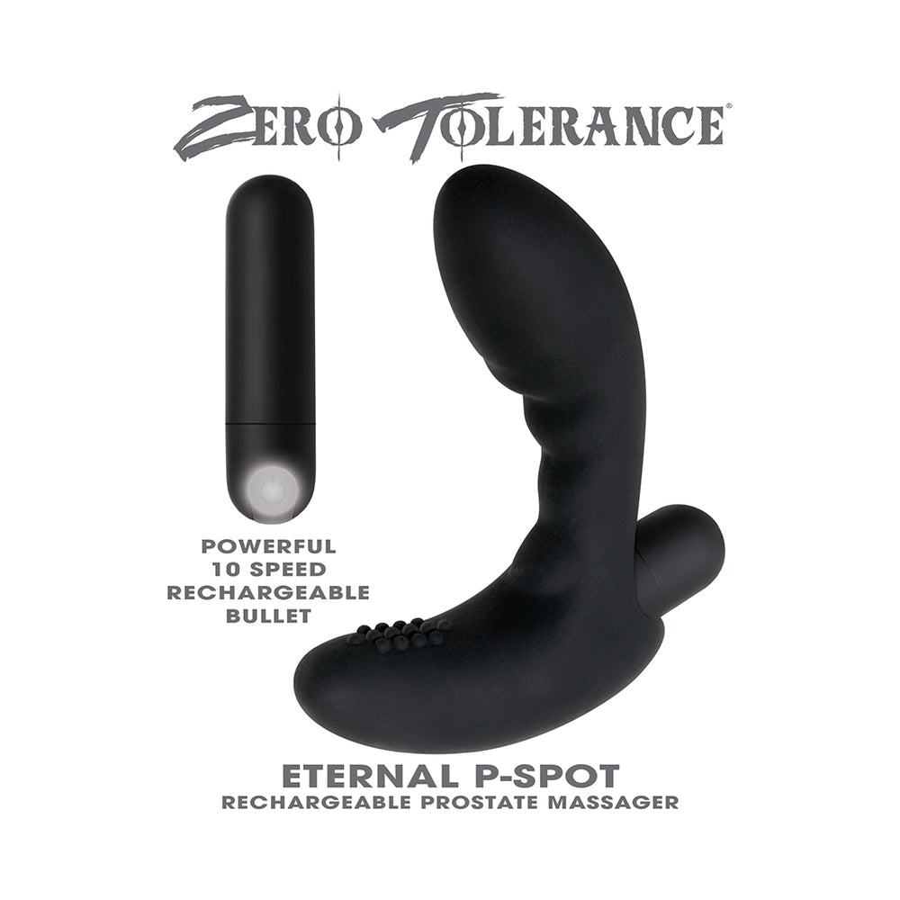 Zero Tolerance Eternal P-Spot Rechargeable Vibrating Prostate Massager Black 10