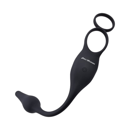 Zero Tolerance Plug & Tug Rechargeable Vibrating C-Ring Combo Silicone Black 3