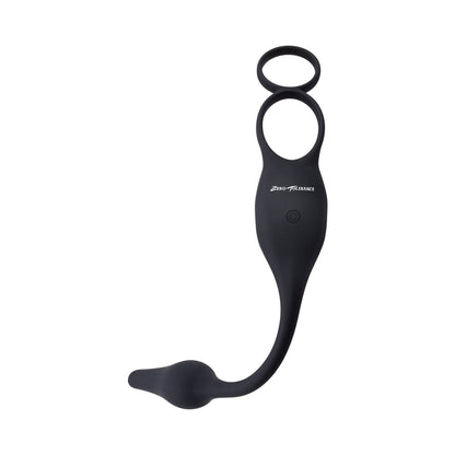 Zero Tolerance Plug & Tug Rechargeable Vibrating C-Ring Combo Silicone Black 5