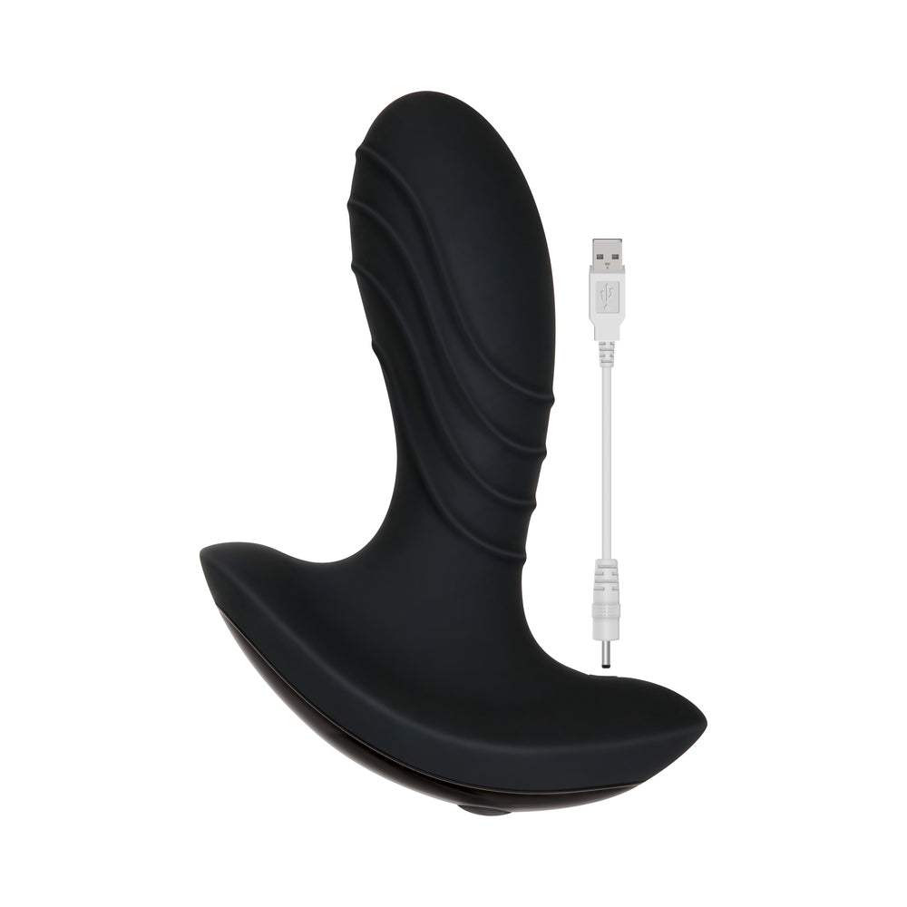 Zero Tolerance The Gentleman Rechargeable Vibrating Silicone Prostate Massager Black 8